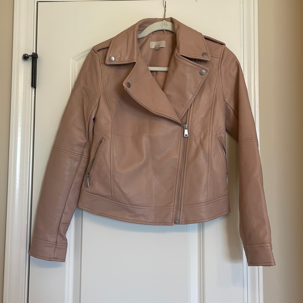 Loft faux leather jacket